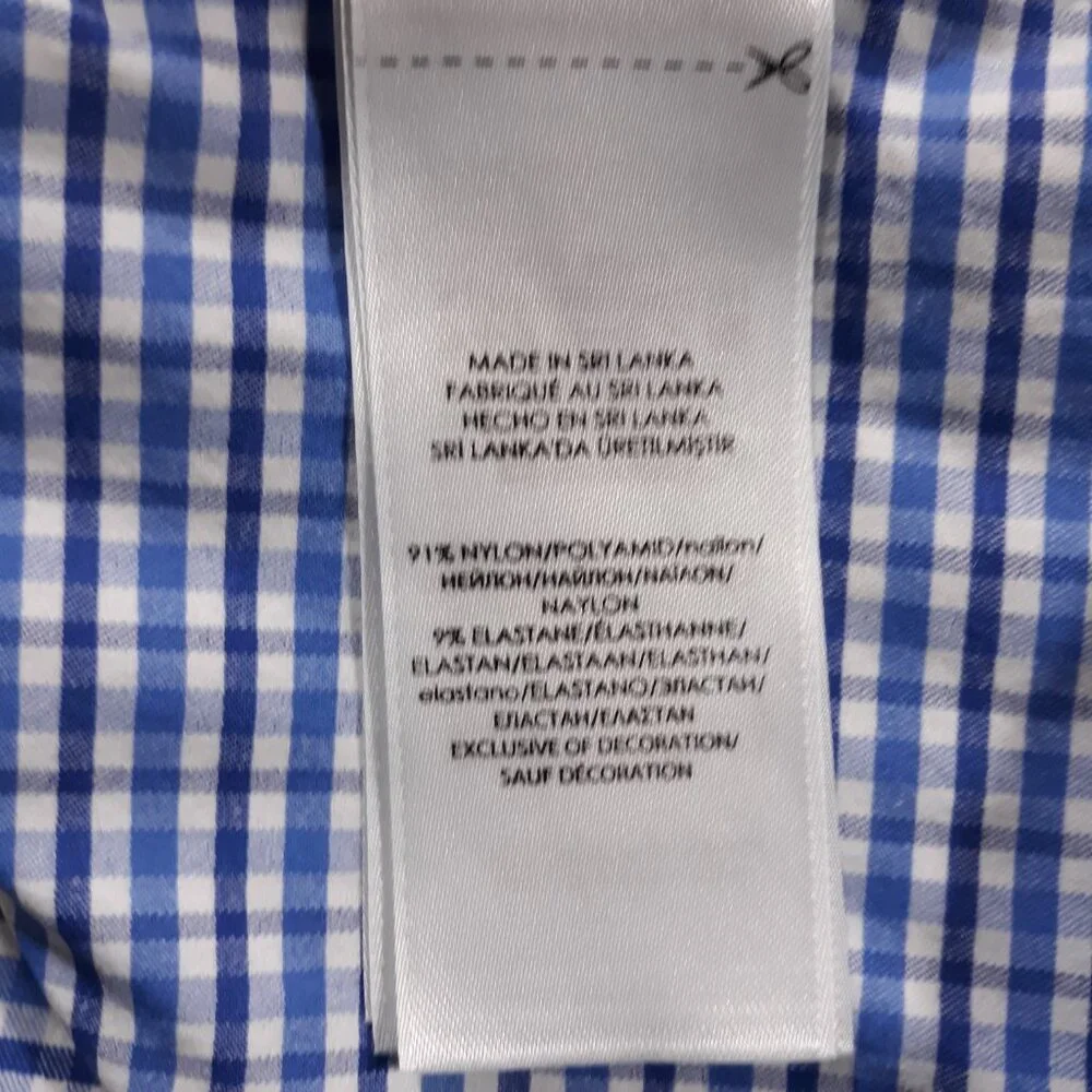 Ralph‎ Lauren Performance Shirt Mens Medium Nylon Elastane Blue Small Pony